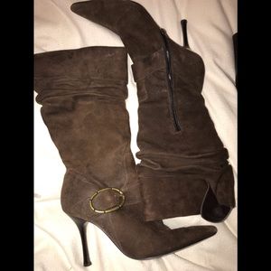 Brown Suede Boots